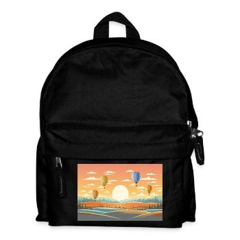 Hot Air Balloons - Kids' Backpack - black - Front