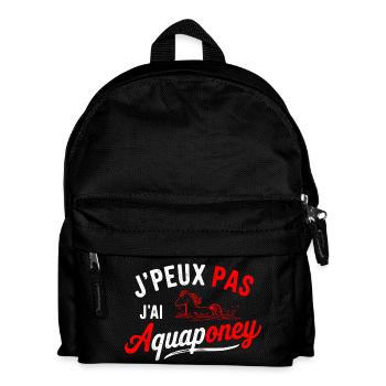 T-Shirt Ich kann kein Aquapony haben - Kinder Rucksack - Schwarz - Vorne