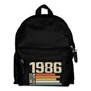 1986 Vintage - Retro 1986 Geburtstagsgeschenk 1986 - Kinder Rucksack - Schwarz - Vorne