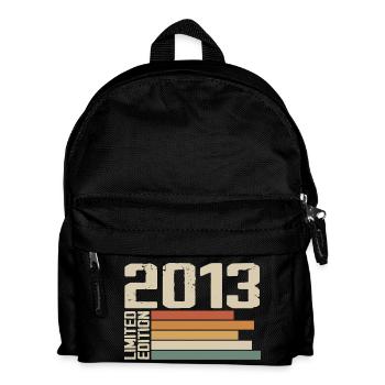 2013 Jahrgang - Retro 2013 Jubiläumsgeschenk 2013 - Kinder Rucksack - Schwarz - Vorne