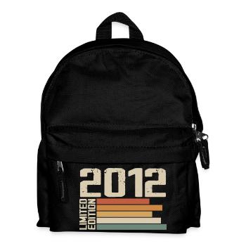 2012 Vintage - Retro 2012 Jubiläumsgeschenk 2012 - Kinder Rucksack - Schwarz - Vorne