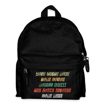 JONE WASTE YORE TOYE MONME YORALL REDIII THE VOICE - Kinder Rucksack - Schwarz - Vorne