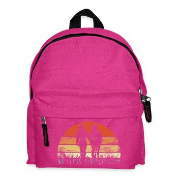 Vintage Rider - Kids' Backpack - fuchsia - Front