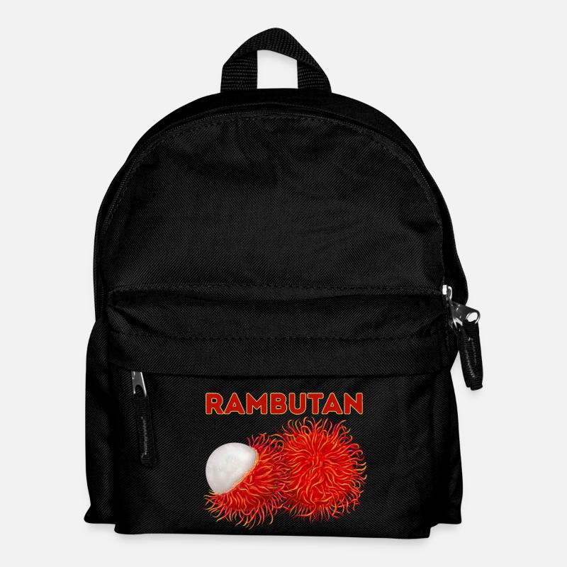INDONET Rambutan - Kinder Rucksack - Schwarz
