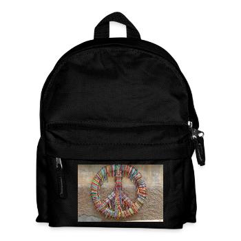 Peace is international - Kinder Rucksack - Schwarz - Vorne