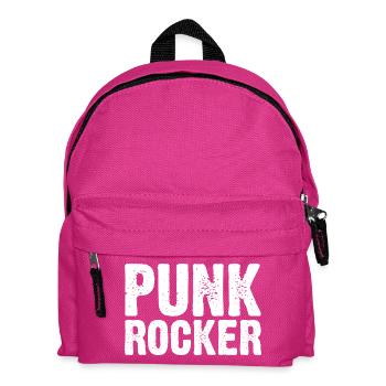 Mutiges Punkrock-Typografie-Design - Kinder Rucksack - Fuchsia - Vorne