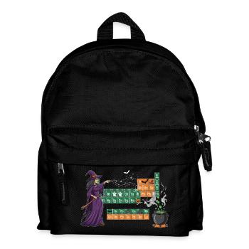 Tableau périodique sur le thème des sorcières et des potions enchanteresses - Sac à dos Enfant - noir - Devant