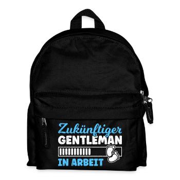 Expectant mom FUTURE GENTLEMAN IN THE MIND - Kids' Backpack - black - Front
