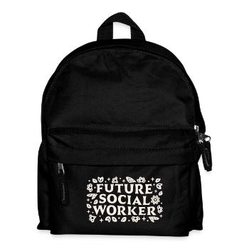 Futur travailleur social, étudiant aux cycles supérieurs - Sac à dos Enfant - noir - Devant