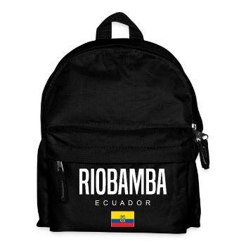 Riobamba Ecuador Ecuadorianer - Kinder Rucksack - Schwarz - Vorne
