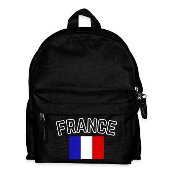 France – French Flag - Kids' Backpack - black - Front