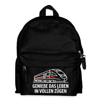 Train Profitez pleinement de la vie Chemin de fer - Sac à dos Enfant - noir - Devant