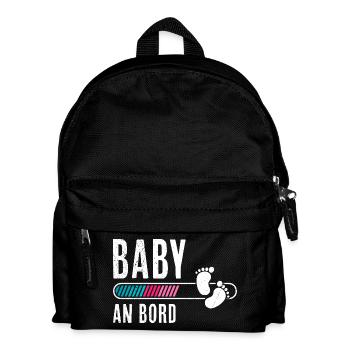 Expectant mothers BABY ON BOARD Funny - Kids' Backpack - black - Front