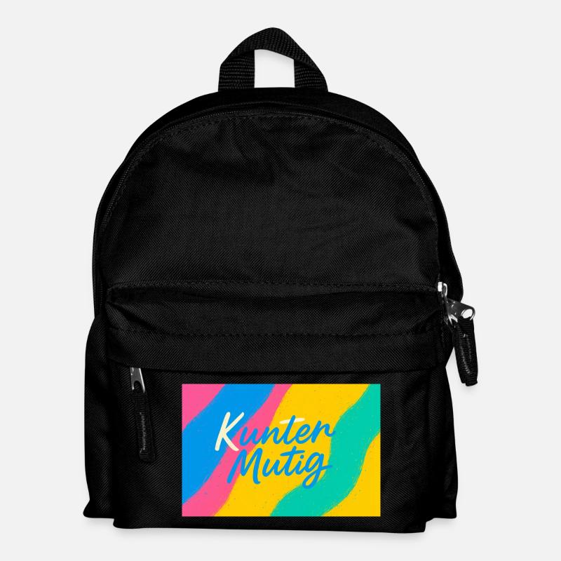 Kunter Mutig Farbrausch - Kids' Backpack - black