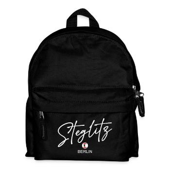 Steglitz - Berlin Flag - Berlin Bear - Kids' Backpack - black - Front