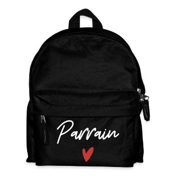 Godfather Heart Gift Idea - Kids' Backpack - black - Front