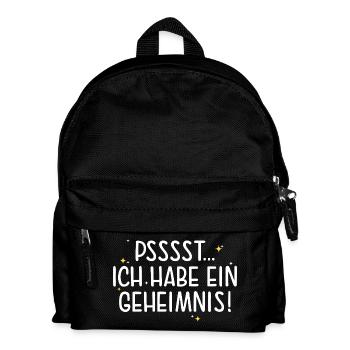 Pssst Ich Habe Ein Geheimnis Große Schwester - Kinder Rucksack - Schwarz - Vorne