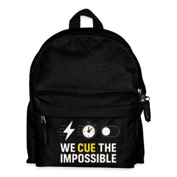 Theatertechnik-crew Bühnentechniker Ton - Kinder Rucksack - Schwarz - Vorne