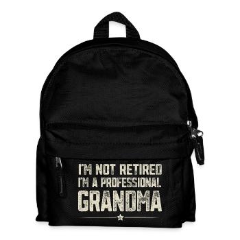 Professional granny - Kids' Backpack - black - Front