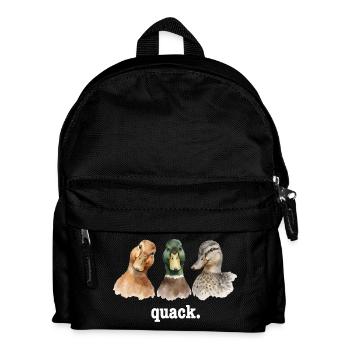 Duck Quacking Funny Duck Lover Croaking - Kids' Backpack - black - Front