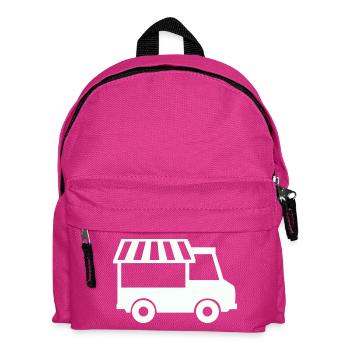 Food Truck Silhouette - Sac à dos Enfant - fuchsia - Devant