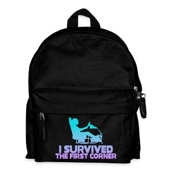 I Survived The First Corner - Kids' Backpack - black - Front