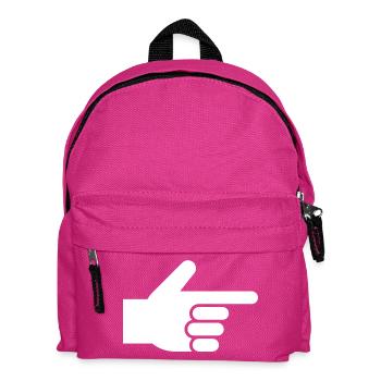 Hand, Zeigefinger, Zeiger - Kinder Rucksack - Fuchsia - Vorne