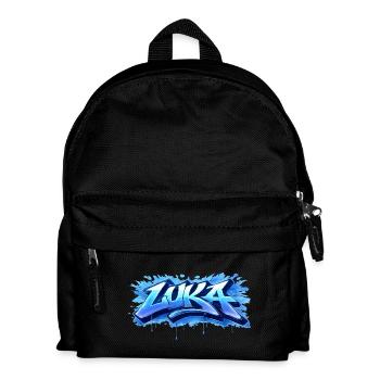 LUKA GRAFFITI NAME FOR PERFECT GIFT PRINTABLE - Kids' Backpack - black - Front