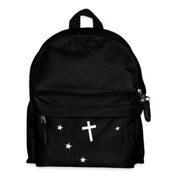 Cross and stars: nocturnal faith - Kids' Backpack - black - Front