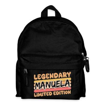 Manuela - Kinder Rucksack - Schwarz - Vorne