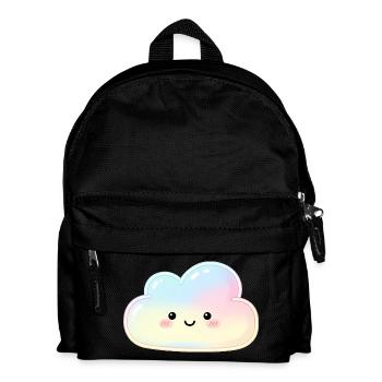 Nuage Pastel avec Nuage de sommeil au visage mignon - Sac à dos Enfant - noir - Devant