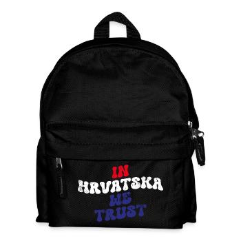 En Hrvatska, nous faisons confiance - Sac à dos Enfant - noir - Devant