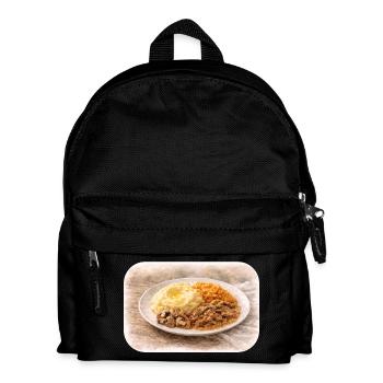 Hearty plate idyll - Kids' Backpack - black - Front