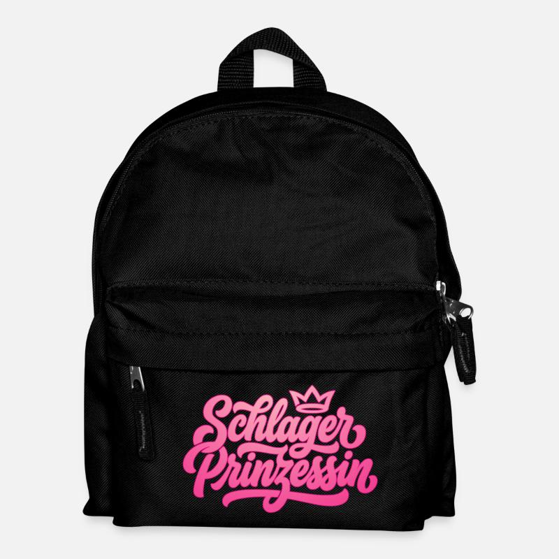 Schlagerprinzessin - Schlager Prinzessin  - Kinder Rucksack - Schwarz