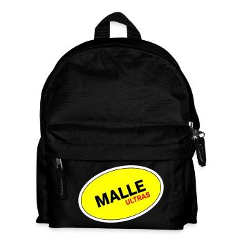 Malle Ultras Yellow Oval Sticker - Kids' Backpack - black - Front