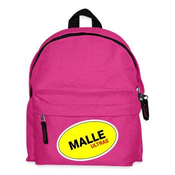 Malle Ultras Gelb Oval Sticker - Kinder Rucksack - Fuchsia - Vorne