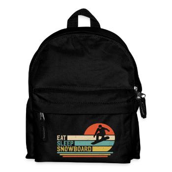 Snowboard Snowboarder Snowboarding - Kids' Backpack - black - Front