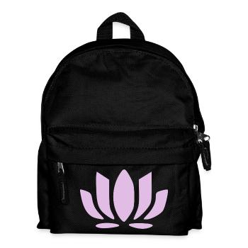 Lotus Flower Lotus Flowers Pastel Flower Blossom Yoga - Kids' Backpack - black - Front