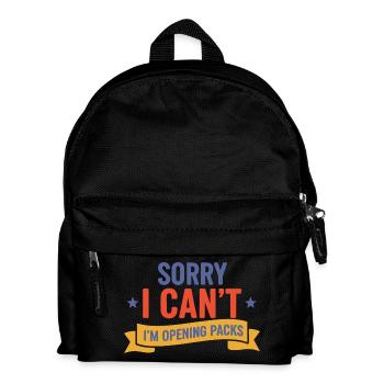 Désolé, je ne peux pas, j’ouvre les packs de cartes à collectionner - Sac à dos Enfant - noir - Devant