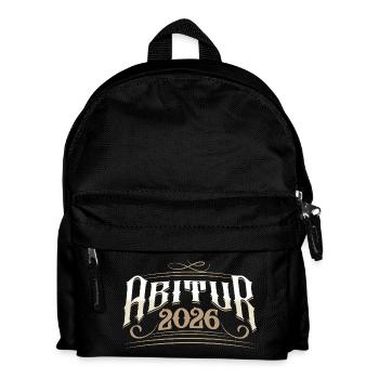 Abitur 2026 - Kinder Rucksack - Schwarz - Vorne
