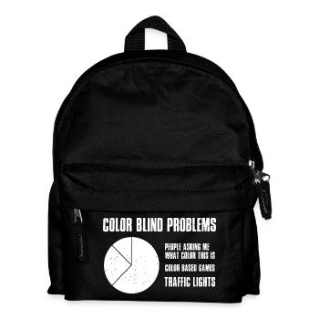 Problèmes de daltoniens - Sac à dos Enfant - noir - Devant