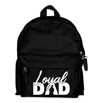 Loyaler Vater Silhouette Vaterstolz - Kinder Rucksack - Schwarz - Vorne