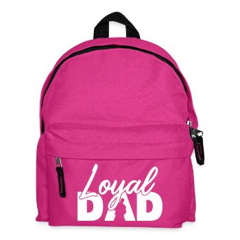 Silhouette de père loyal Fierté paternelle - Sac à dos Enfant - fuchsia - Devant
