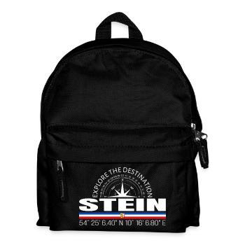 Stein - Kinder Rucksack - Schwarz - Vorne