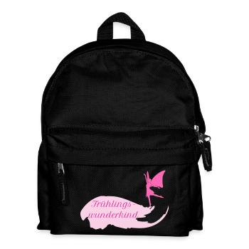 Frühlingswunderkind Wortschätze vergessene Wörter - Kinder Rucksack - Schwarz - Vorne