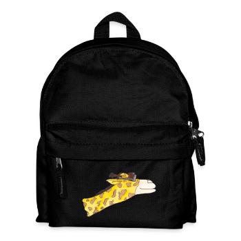 Giraffe in the wind - Kids' Backpack - black - Front