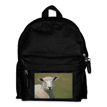 A Sheep on a Dike Northern Germany Poster - Kids' Backpack - black - Front