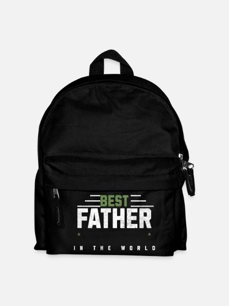 Bester Vater der Welt - Kinder Rucksack - Schwarz