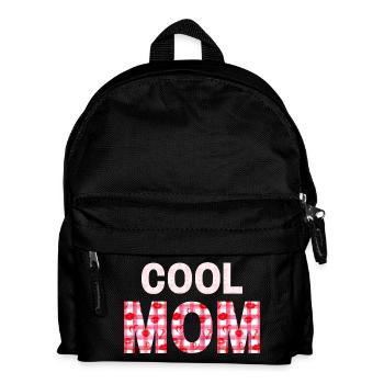 Déclaration de la Maman à Carreaux du Cœur - Sac à dos Enfant - noir - Devant
