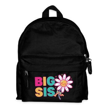 Geschlechterenthüllung BIG SIS Big Sister Babyparty - Kinder Rucksack - Schwarz - Vorne